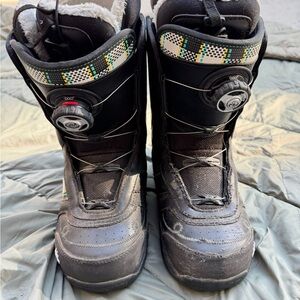 Black k2 Haven Snowboard Boots with Double Boa Lacing